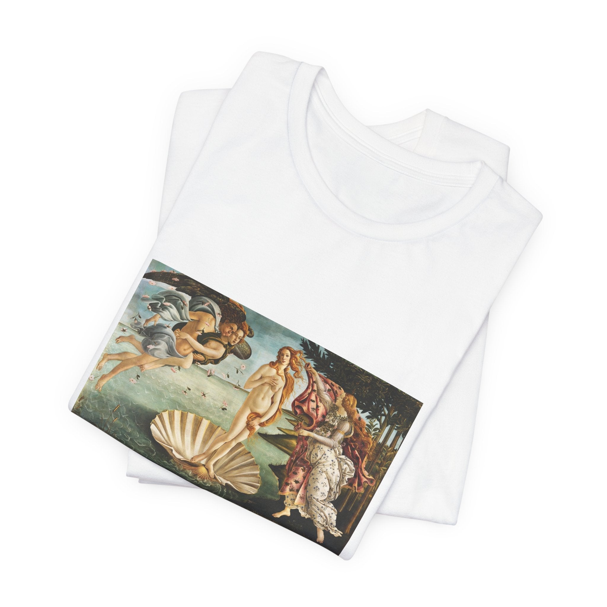 Masters of Art Sandro Botticelli's The Birth of Venus Unisex Jersey Short Sleeve T-Shirt - POPvault