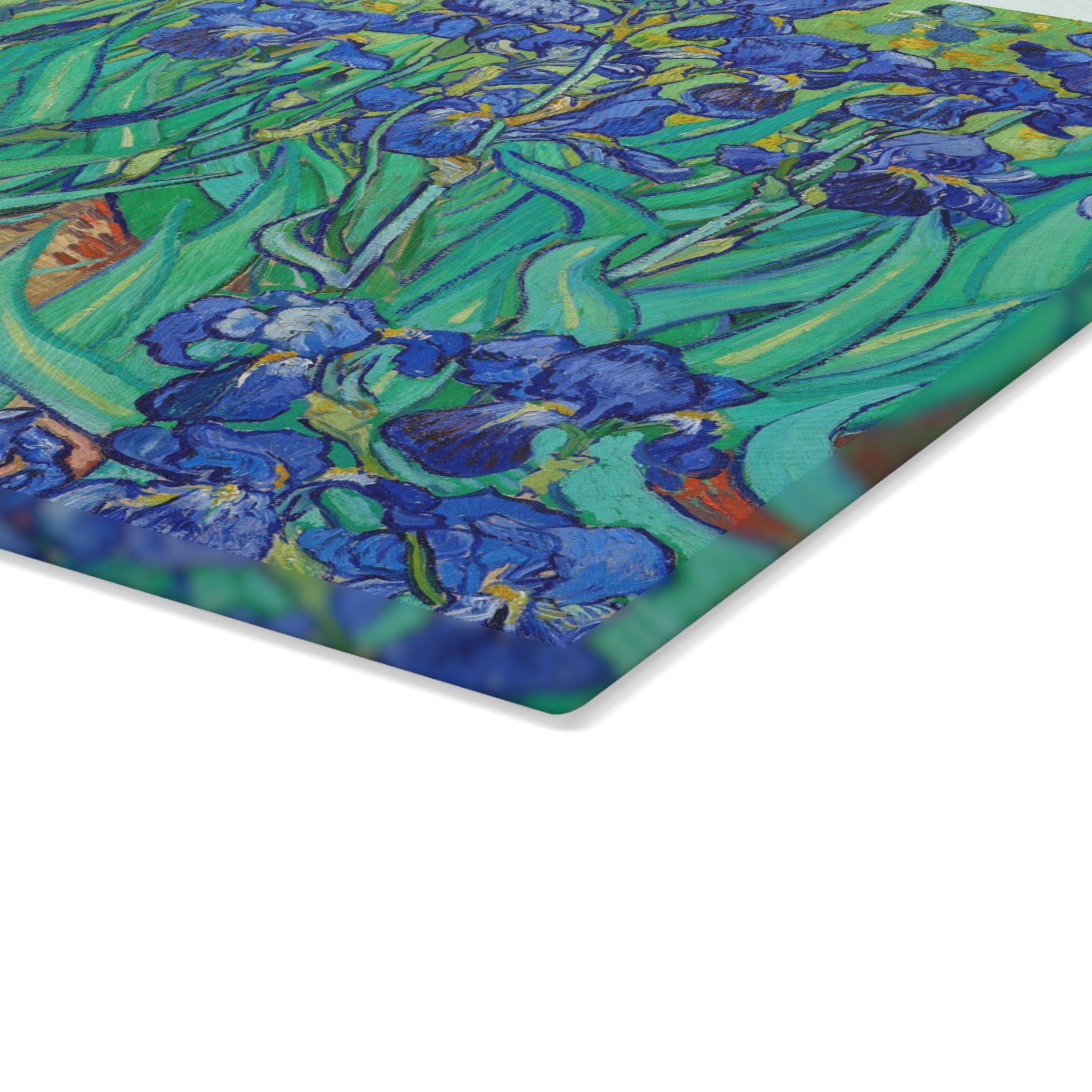 Masters of Art Van Gogh Irises Glass Cutting Board - POPvault