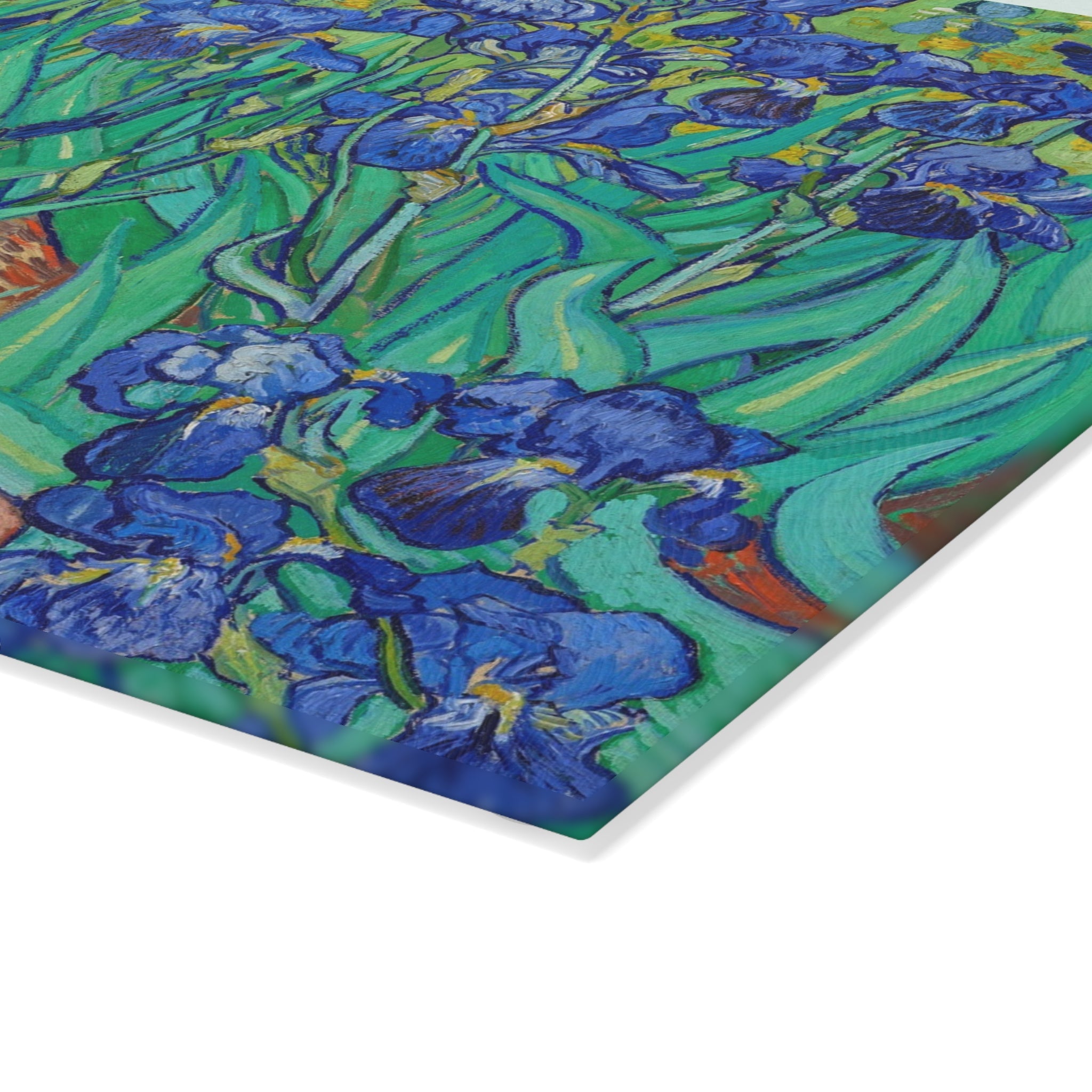 Masters of Art Van Gogh Irises Glass Cutting Board - POPvault