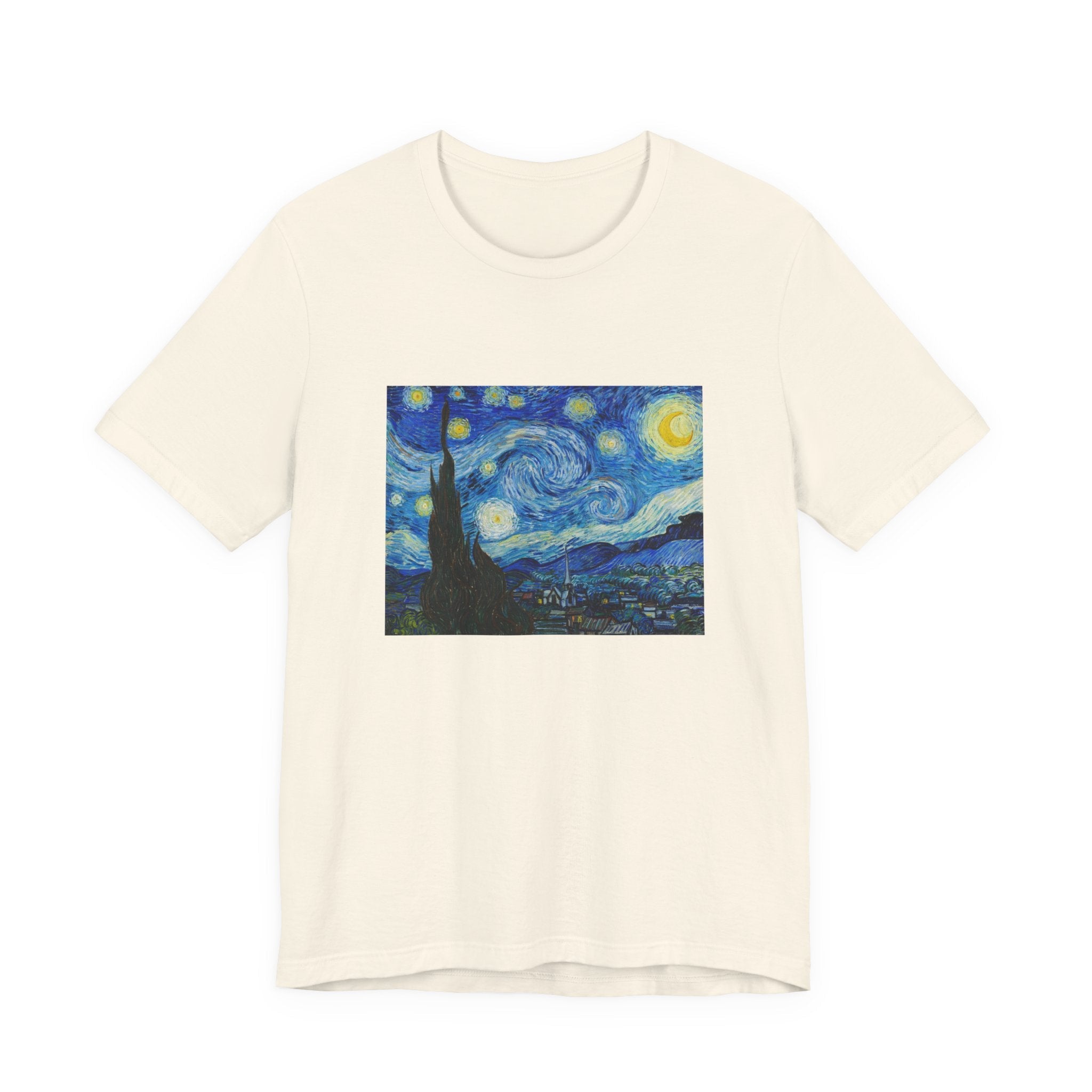 Masters of Art Van Gogh Starry Night Unisex Jersey Short Sleeve T-Shirt - POPvault