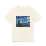 Masters of Art Van Gogh Starry Night Unisex Jersey Short Sleeve T-Shirt - POPvault