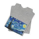 Masters of Art Van Gogh Starry Night Unisex Jersey Short Sleeve T-Shirt - POPvault