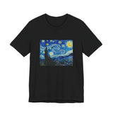 Masters of Art Van Gogh Starry Night Unisex Jersey Short Sleeve T-Shirt - POPvault