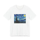 Masters of Art Van Gogh Starry Night Unisex Jersey Short Sleeve T-Shirt - POPvault