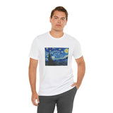 Masters of Art Van Gogh Starry Night Unisex Jersey Short Sleeve T-Shirt - POPvault