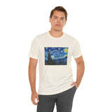 Masters of Art Van Gogh Starry Night Unisex Jersey Short Sleeve T-Shirt - POPvault