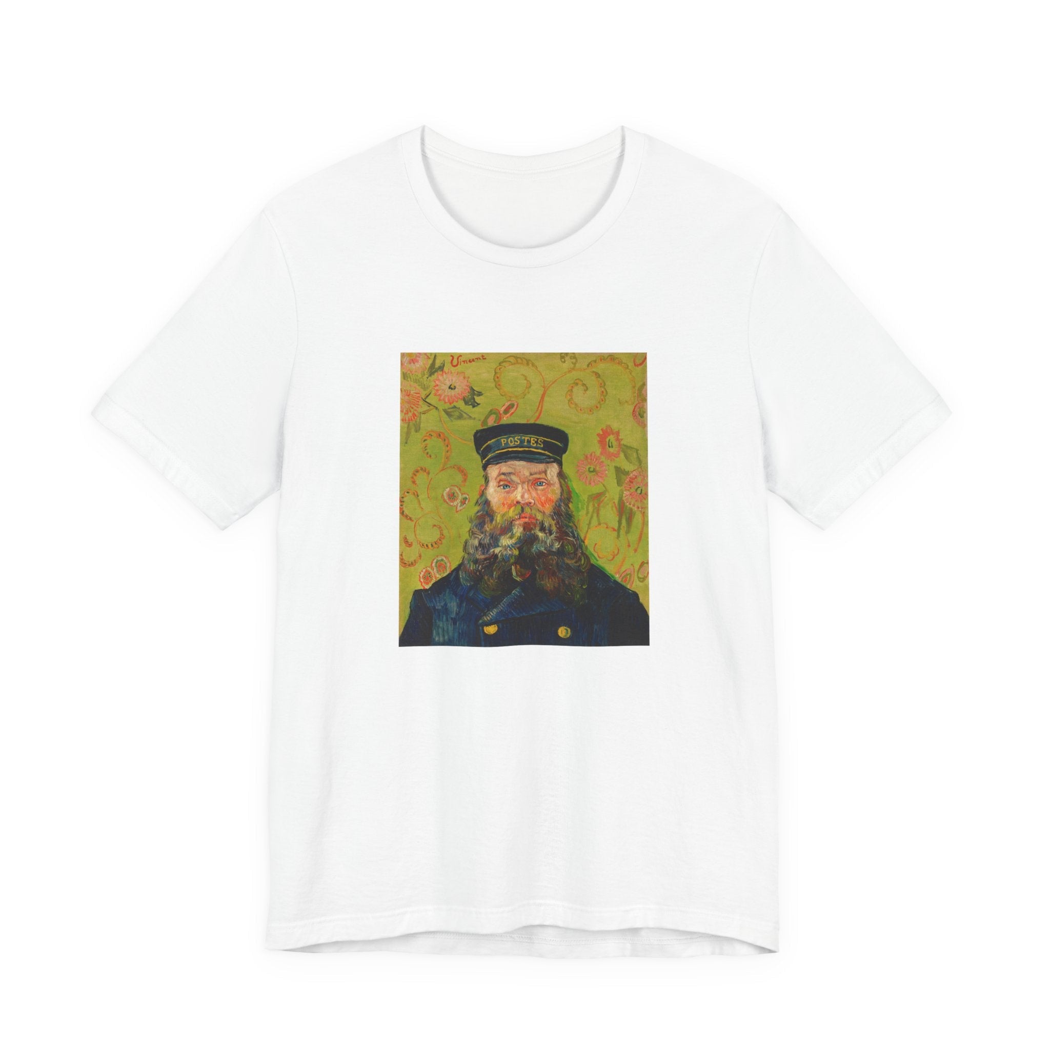 Masters of Art Van Gogh The Postman Unisex Jersey Short Sleeve T-Shirt - POPvault