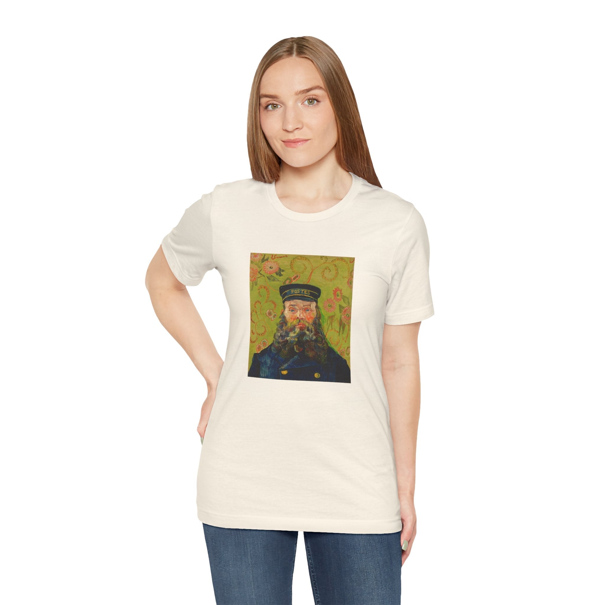 Masters of Art Van Gogh The Postman Unisex Jersey Short Sleeve T-Shirt - POPvault