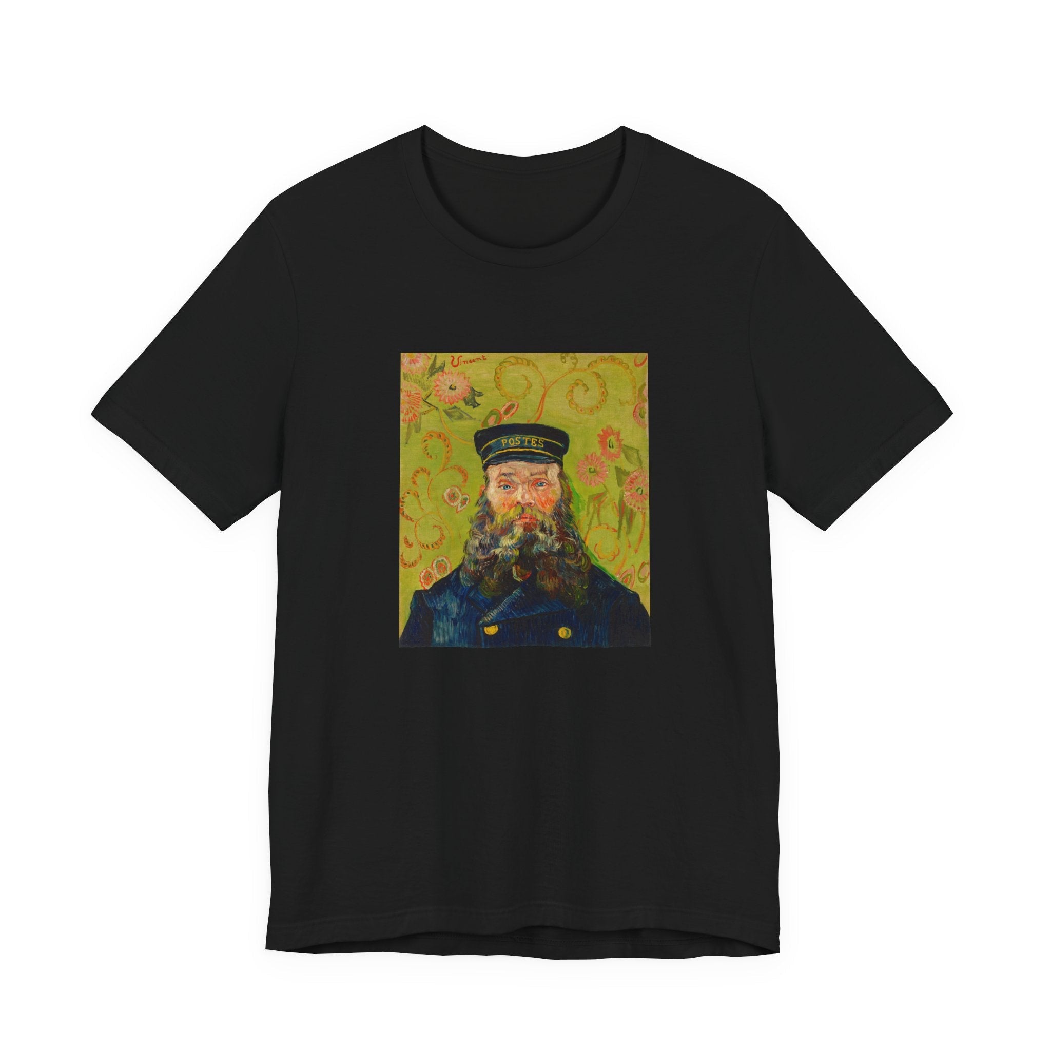 Masters of Art Van Gogh The Postman Unisex Jersey Short Sleeve T-Shirt - POPvault