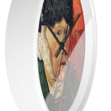 Masters of Art Vincent van Gogh Self - Portrait with Bandaged Ear and Pipe Premium Wall Clock - POPvault
