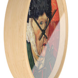 Masters of Art Vincent van Gogh Self - Portrait with Bandaged Ear and Pipe Premium Wall Clock - POPvault