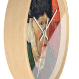 Masters of Art Vincent van Gogh Self - Portrait with Bandaged Ear and Pipe Premium Wall Clock - POPvault