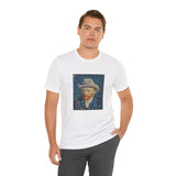 Masters of Art Vincent van Gogh Self - Portrait with Grey Felt Hat Unisex Jersey Short Sleeve T-Shirt - POPvault