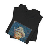 Masters of Art Vincent van Gogh Self - Portrait with Grey Felt Hat Unisex Jersey Short Sleeve T-Shirt - POPvault