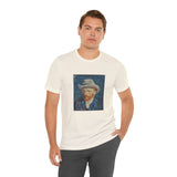 Masters of Art Vincent van Gogh Self - Portrait with Grey Felt Hat Unisex Jersey Short Sleeve T-Shirt - POPvault