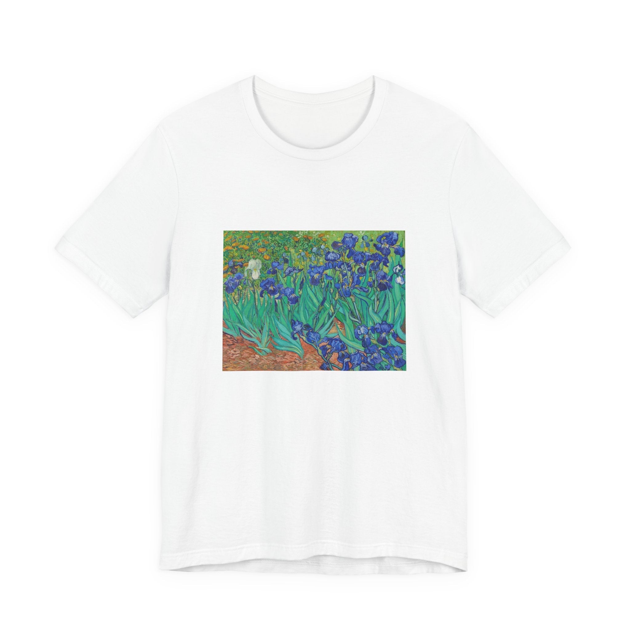 Masters of Art Vincent Van Gogh's Irises Unisex Jersey Short Sleeve T-Shirt - POPvault