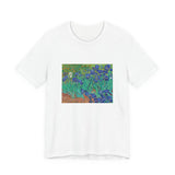 Masters of Art Vincent Van Gogh's Irises Unisex Jersey Short Sleeve T-Shirt - POPvault
