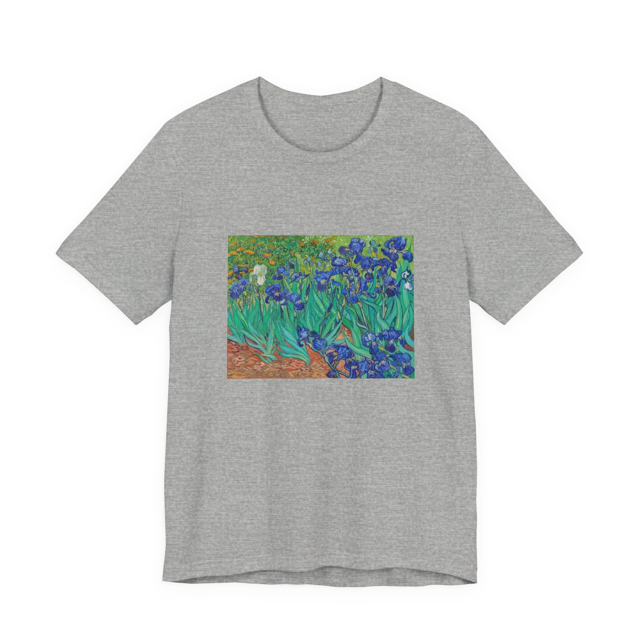 Masters of Art Vincent Van Gogh's Irises Unisex Jersey Short Sleeve T-Shirt - POPvault