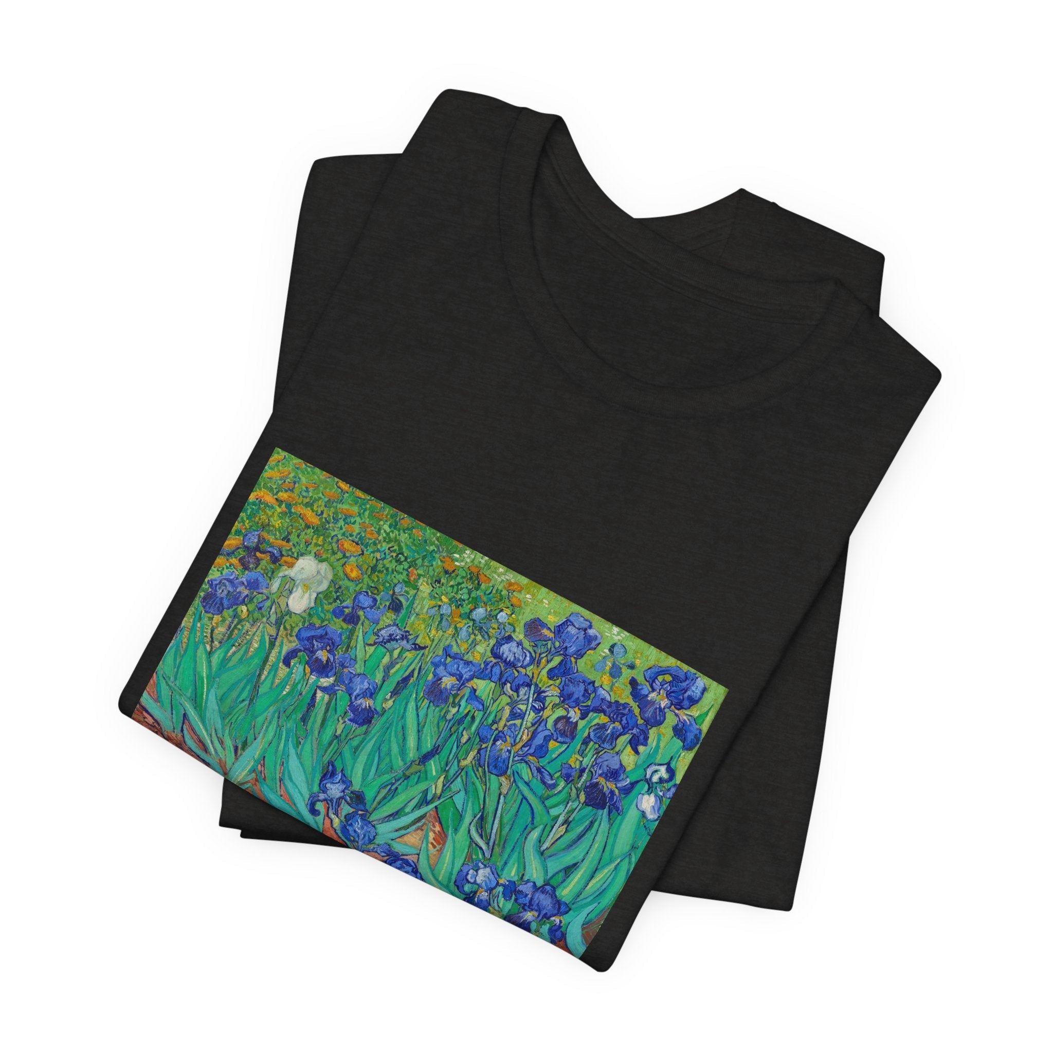 Masters of Art Vincent Van Gogh's Irises Unisex Jersey Short Sleeve T-Shirt - POPvault