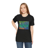 Masters of Art Vincent Van Gogh's Irises Unisex Jersey Short Sleeve T-Shirt - POPvault
