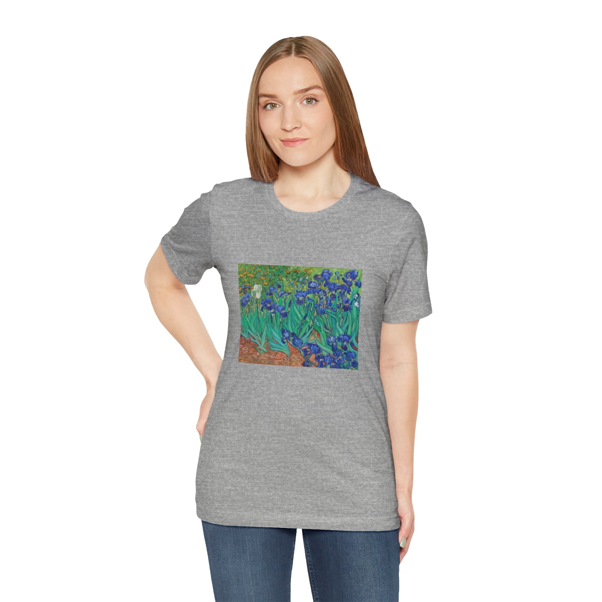 Masters of Art Vincent Van Gogh's Irises Unisex Jersey Short Sleeve T-Shirt - POPvault