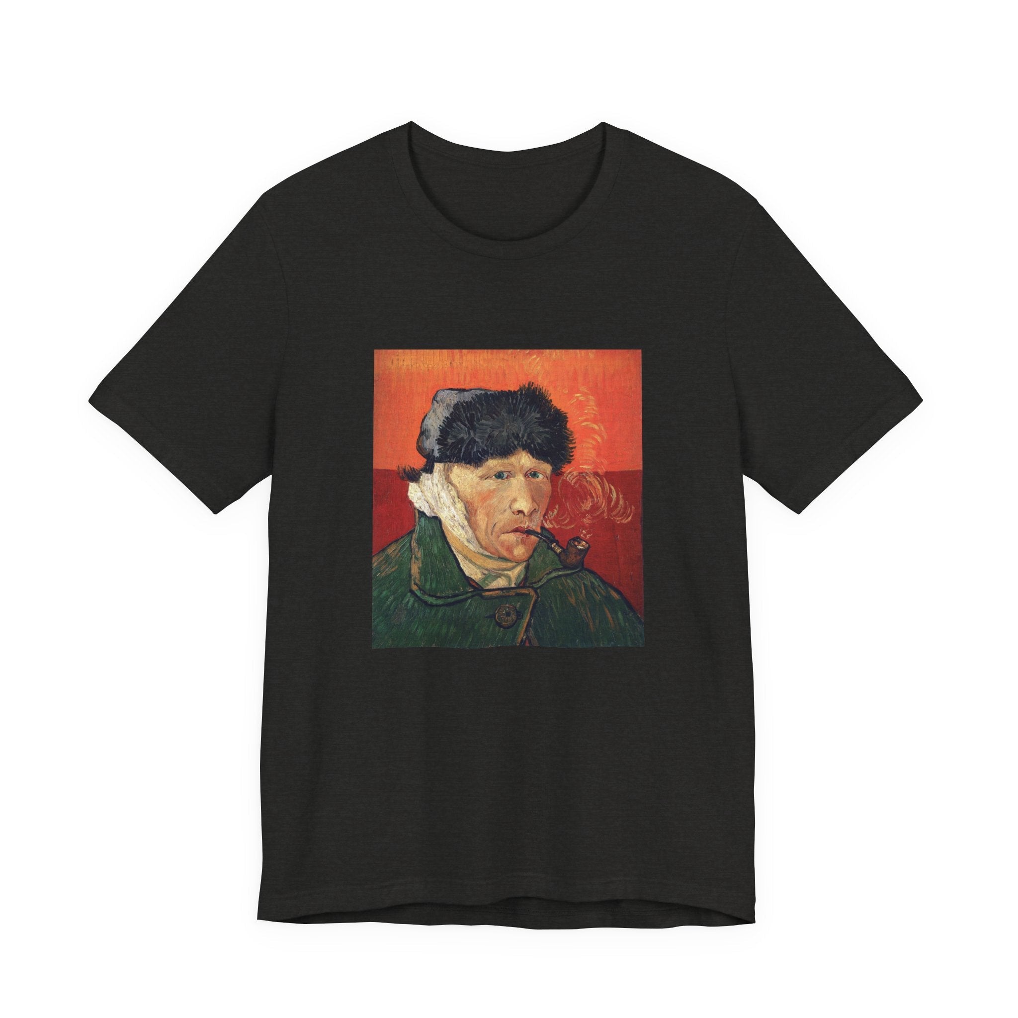 Masters of Art Vincent van Gogh's Self - Portrait with Bandaged Ear and Pipe Unisex Jersey Short Sleeve T-Shirt - POPvault