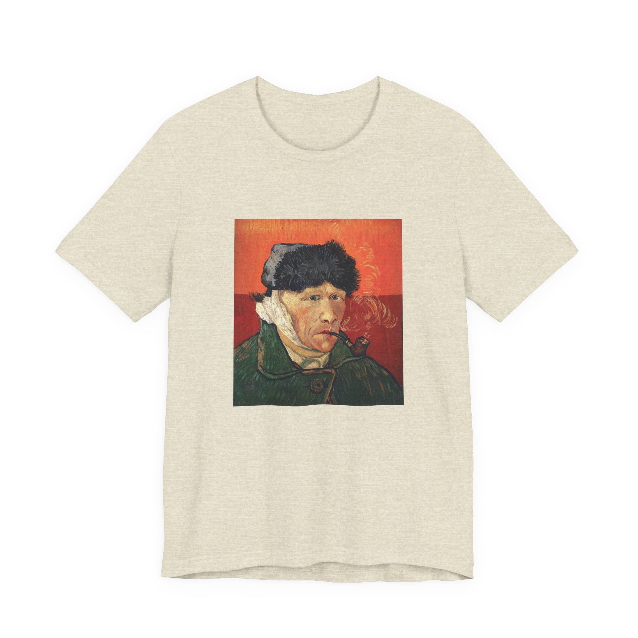 Masters of Art Vincent van Gogh's Self - Portrait with Bandaged Ear and Pipe Unisex Jersey Short Sleeve T-Shirt - POPvault