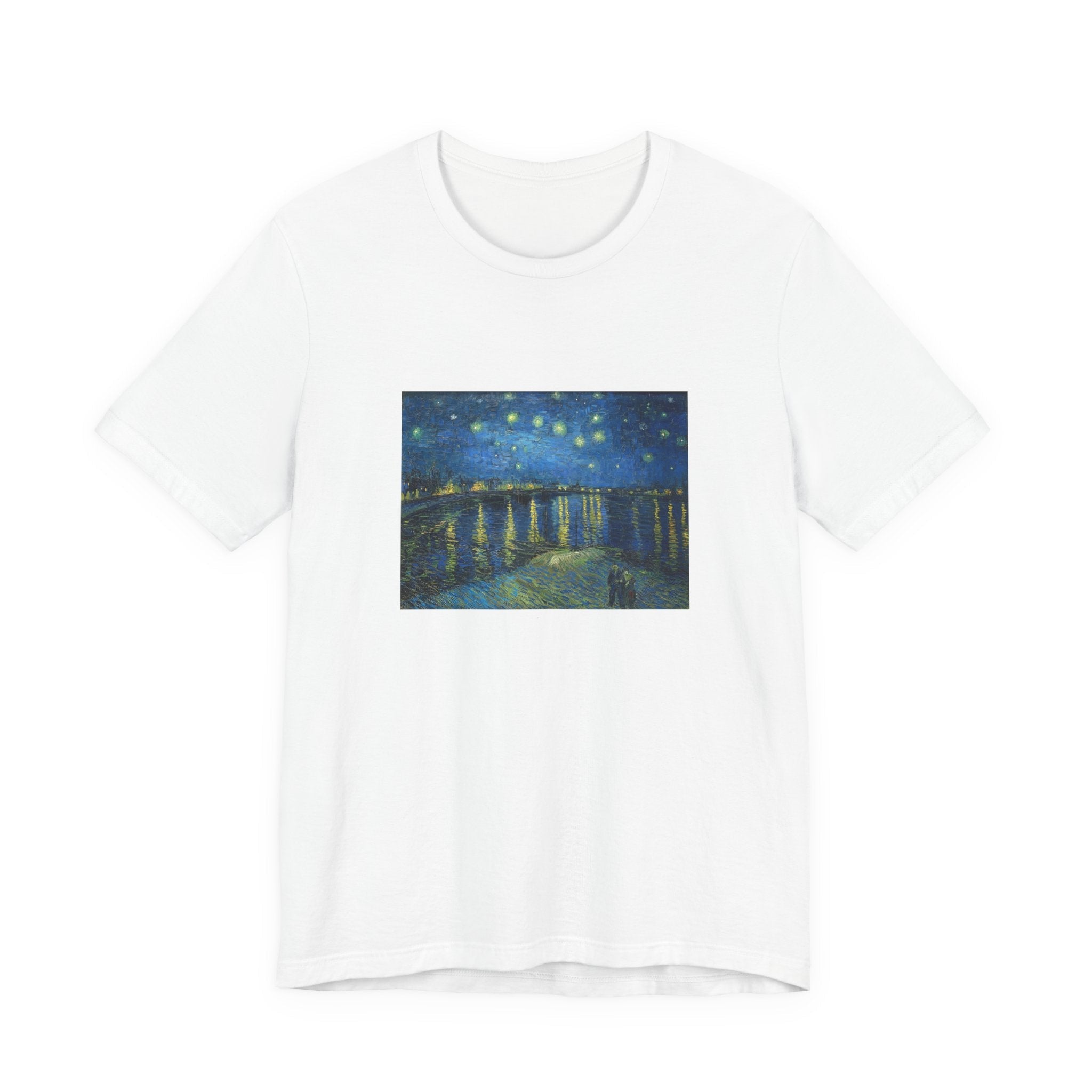 Masters of Art Vincent van Gogh's Starry Night Over the Rhone Unisex Jersey Short Sleeve T-Shirt - POPvault