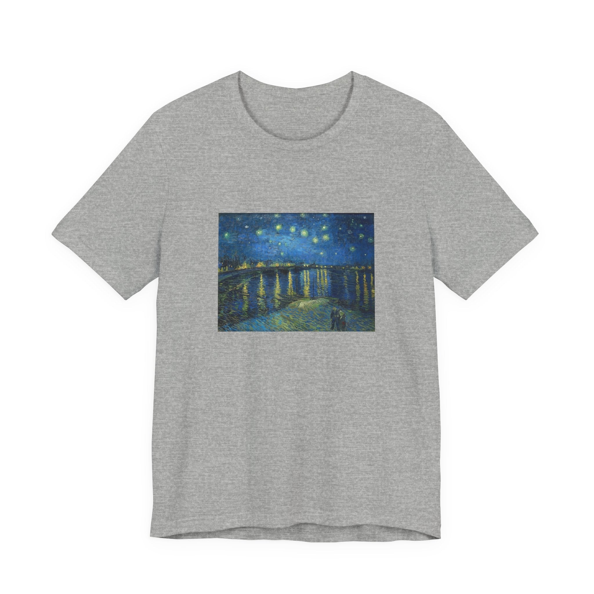 Masters of Art Vincent van Gogh's Starry Night Over the Rhone Unisex Jersey Short Sleeve T-Shirt - POPvault