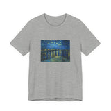 Masters of Art Vincent van Gogh's Starry Night Over the Rhone Unisex Jersey Short Sleeve T-Shirt - POPvault