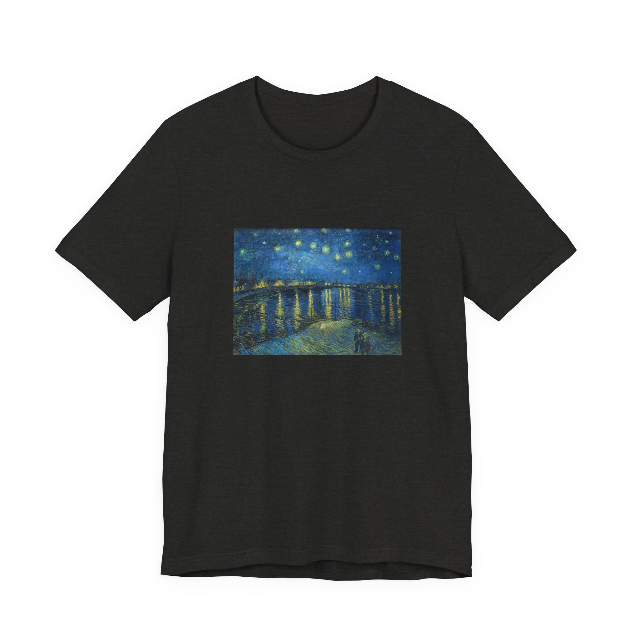 Masters of Art Vincent van Gogh's Starry Night Over the Rhone Unisex Jersey Short Sleeve T-Shirt - POPvault