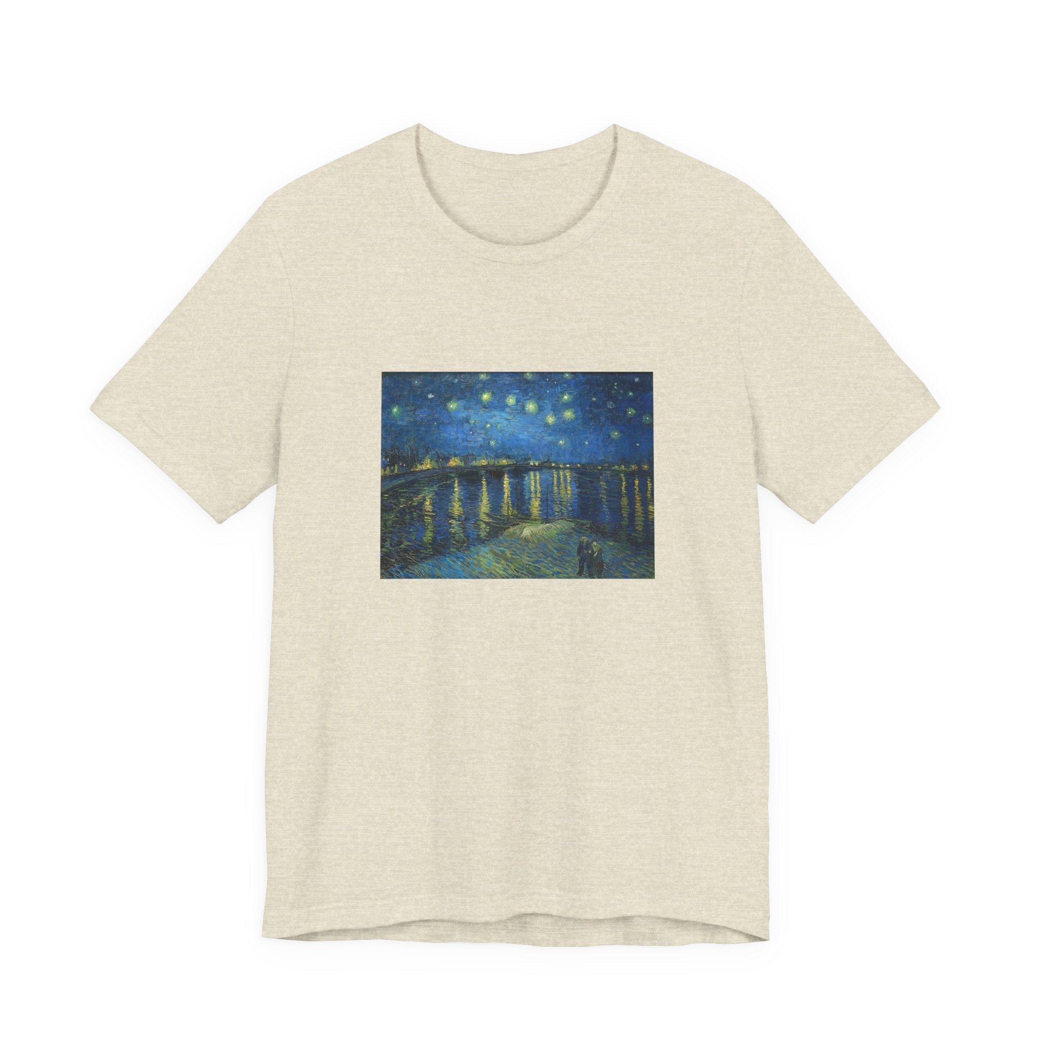 Masters of Art Vincent van Gogh's Starry Night Over the Rhone Unisex Jersey Short Sleeve T-Shirt - POPvault