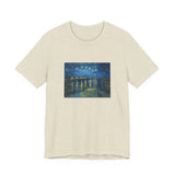 Masters of Art Vincent van Gogh's Starry Night Over the Rhone Unisex Jersey Short Sleeve T-Shirt - POPvault