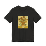 Masters of Art Vincent van Gogh's Sunflowers Unisex Jersey Short Sleeve T-Shirt - POPvault