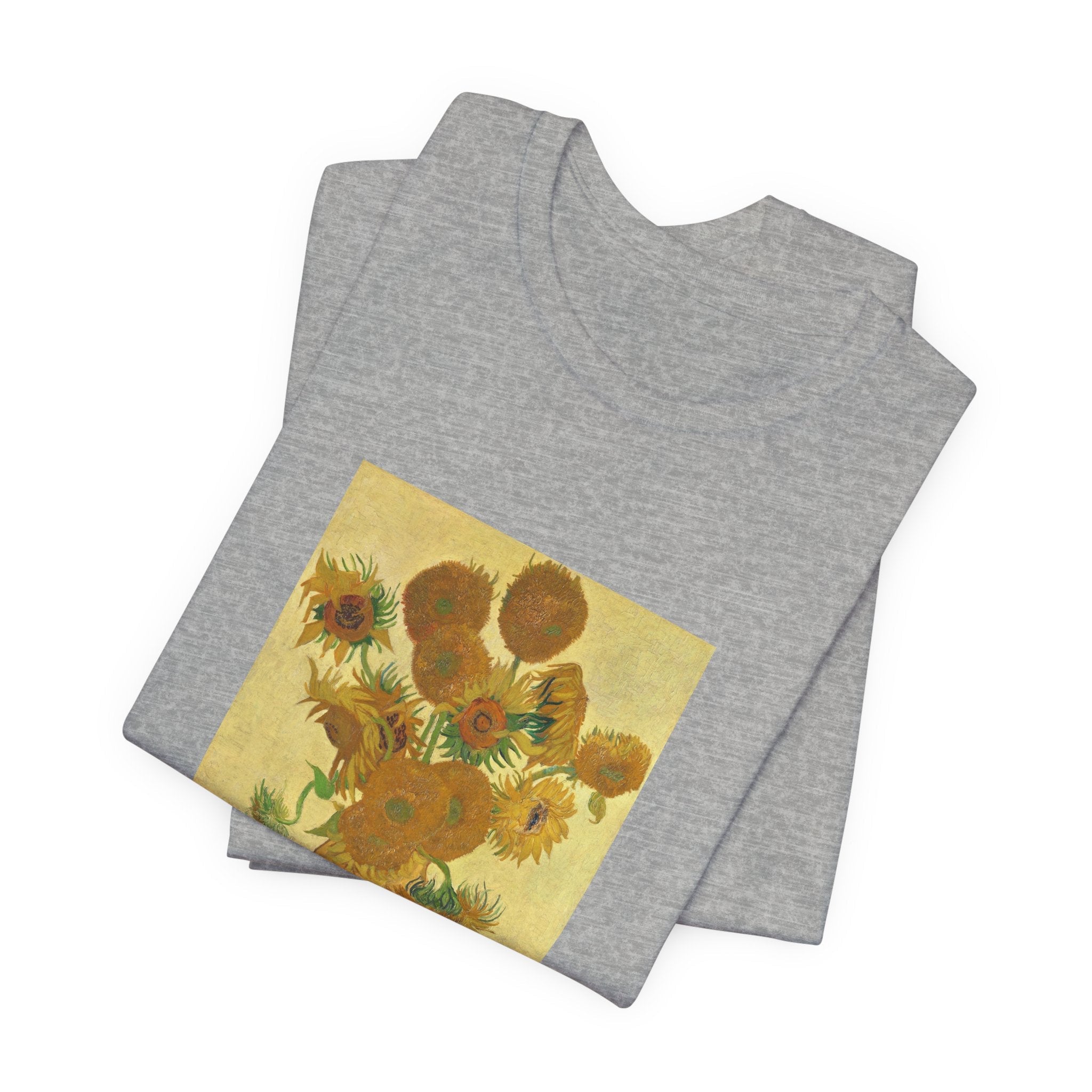 Masters of Art Vincent van Gogh's Sunflowers Unisex Jersey Short Sleeve T-Shirt - POPvault