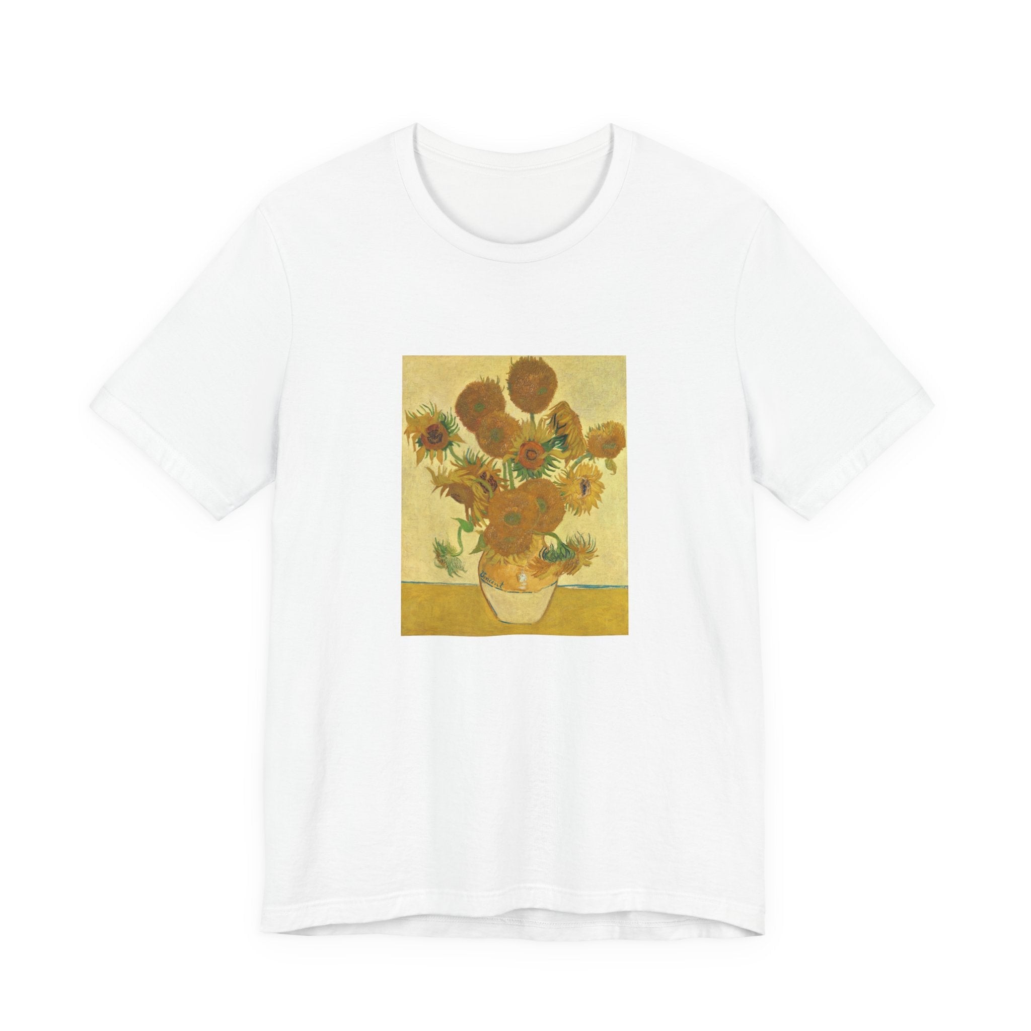 Masters of Art Vincent van Gogh's Sunflowers Unisex Jersey Short Sleeve T-Shirt - POPvault