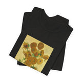 Masters of Art Vincent van Gogh's Sunflowers Unisex Jersey Short Sleeve T-Shirt - POPvault