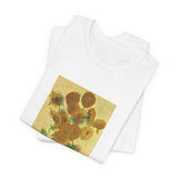 Masters of Art Vincent van Gogh's Sunflowers Unisex Jersey Short Sleeve T-Shirt - POPvault