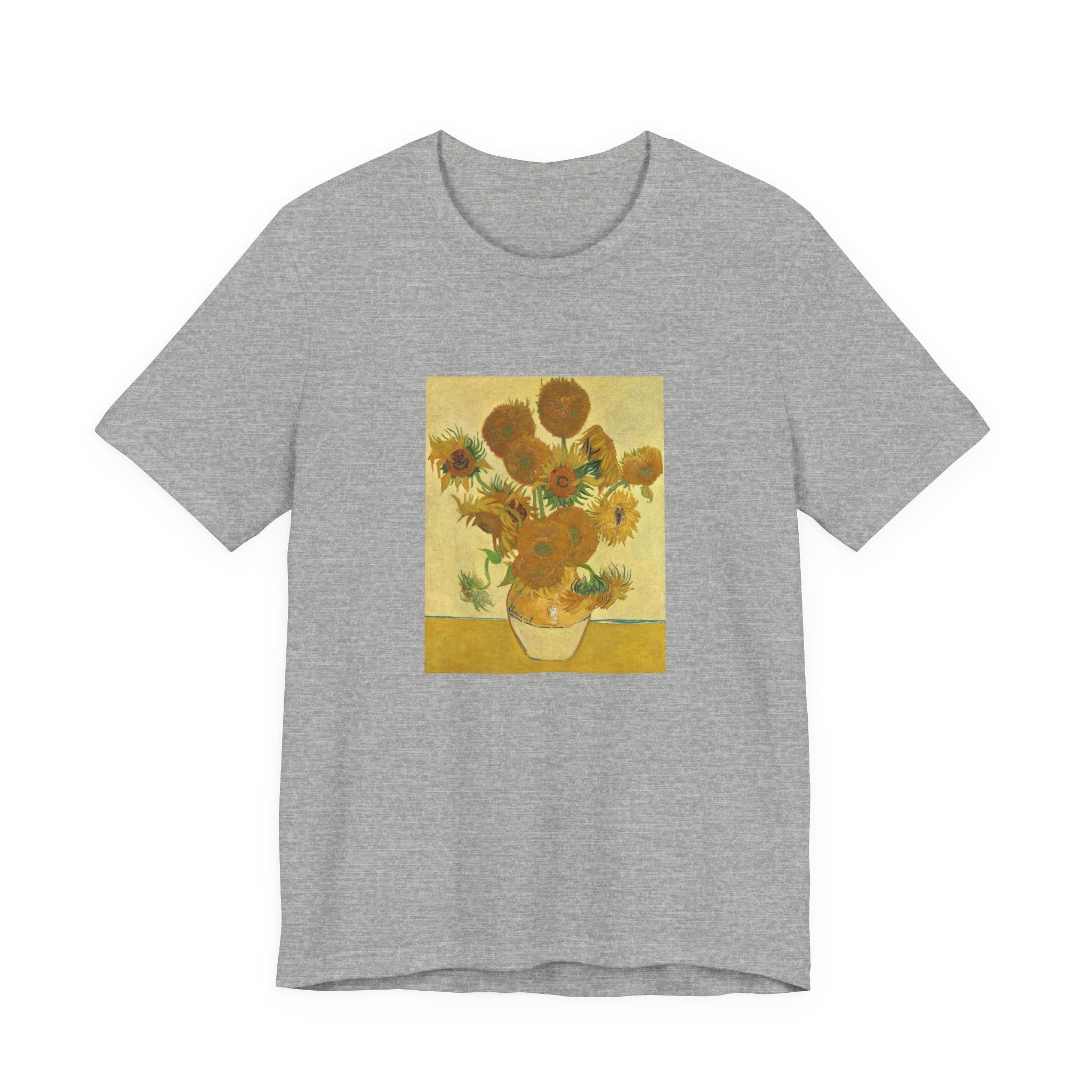 Masters of Art Vincent van Gogh's Sunflowers Unisex Jersey Short Sleeve T-Shirt - POPvault