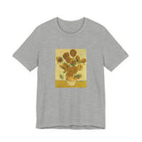 Masters of Art Vincent van Gogh's Sunflowers Unisex Jersey Short Sleeve T-Shirt - POPvault
