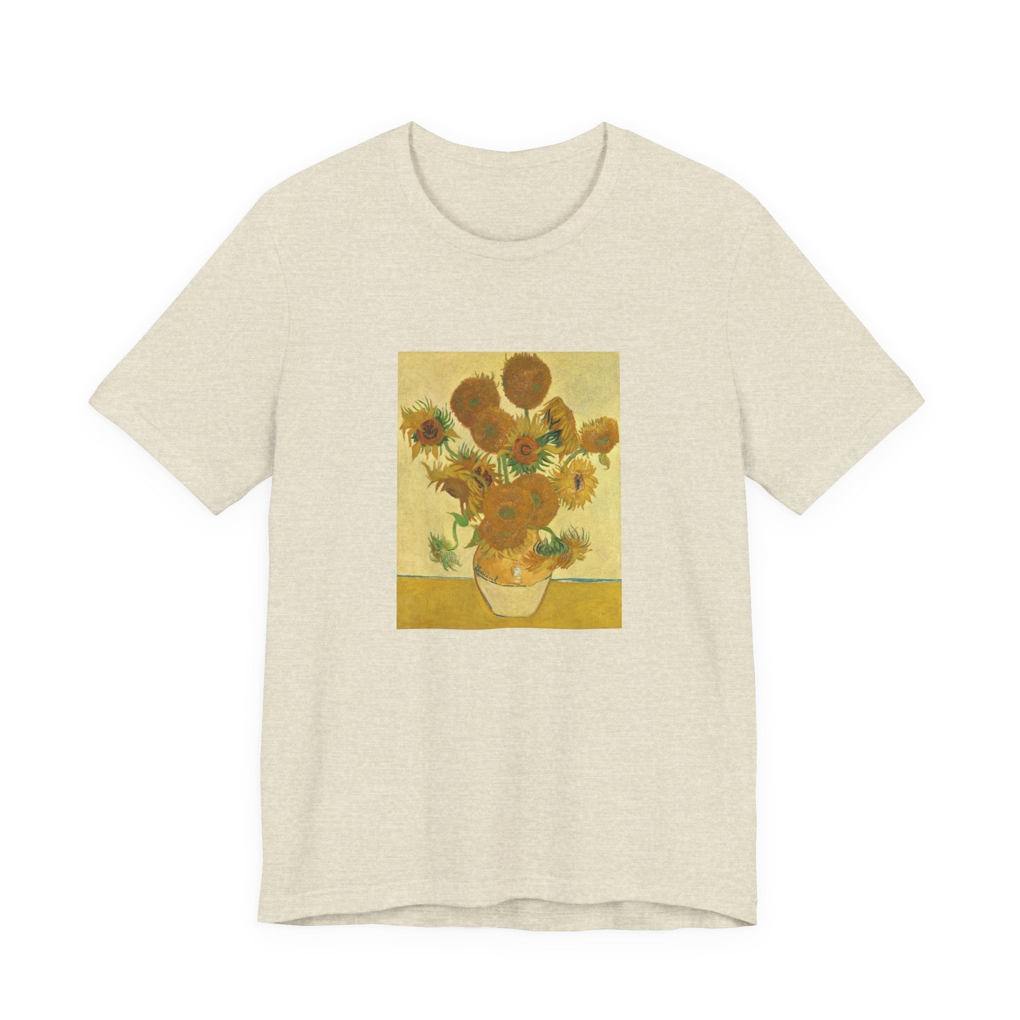 Masters of Art Vincent van Gogh's Sunflowers Unisex Jersey Short Sleeve T-Shirt - POPvault