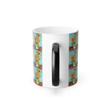 Masters of Art Vincent van Gogh's Vase With Three Sunflowers - Color Morphing 11oz Mug - POPvault
