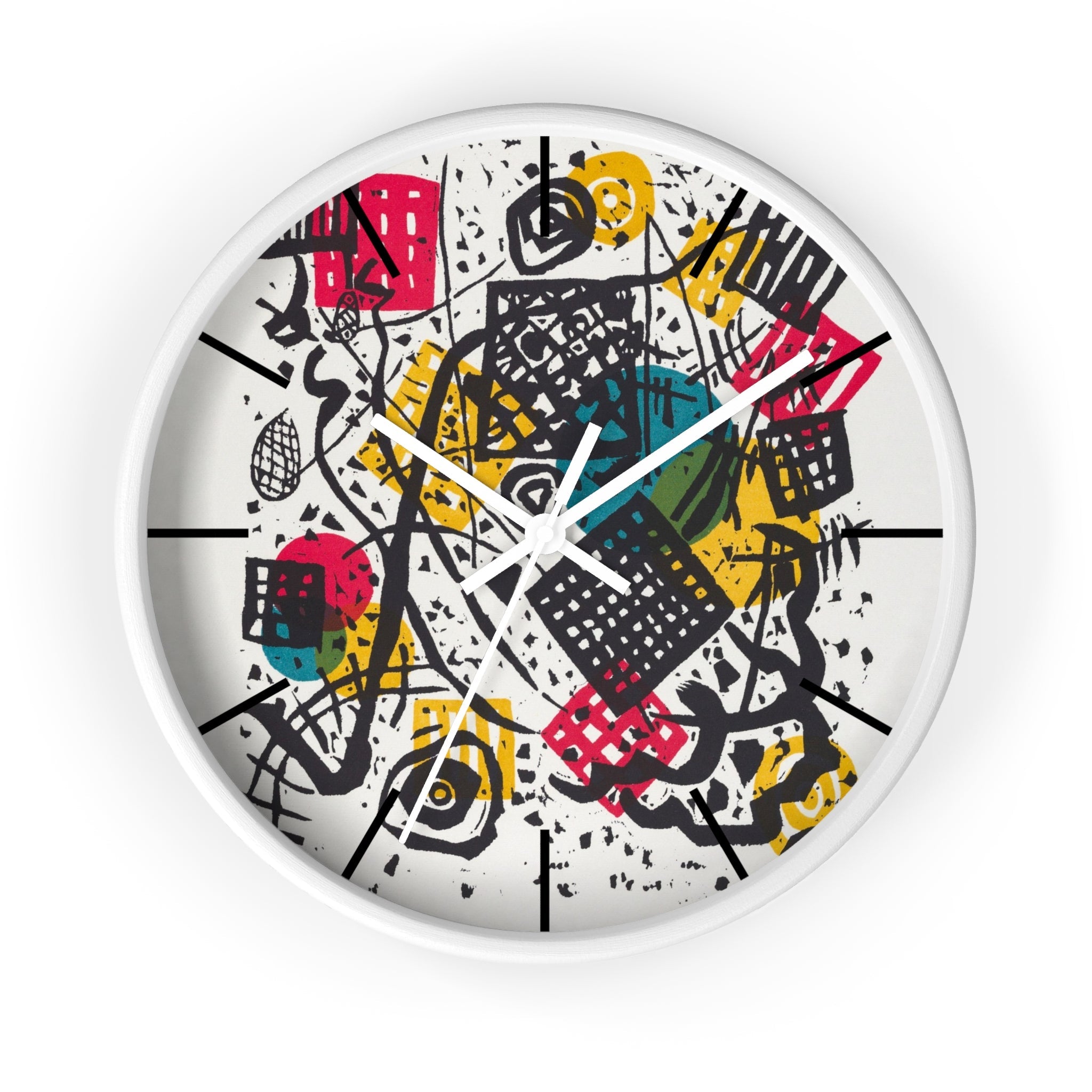 Masters of Art Wassily Kandinsky Kleine Welten V (Small Worlds V) Premium Wall Clock - POPvault