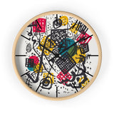 Masters of Art Wassily Kandinsky Kleine Welten V (Small Worlds V) Premium Wall Clock - POPvault