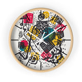 Masters of Art Wassily Kandinsky Kleine Welten V (Small Worlds V) Premium Wall Clock - POPvault