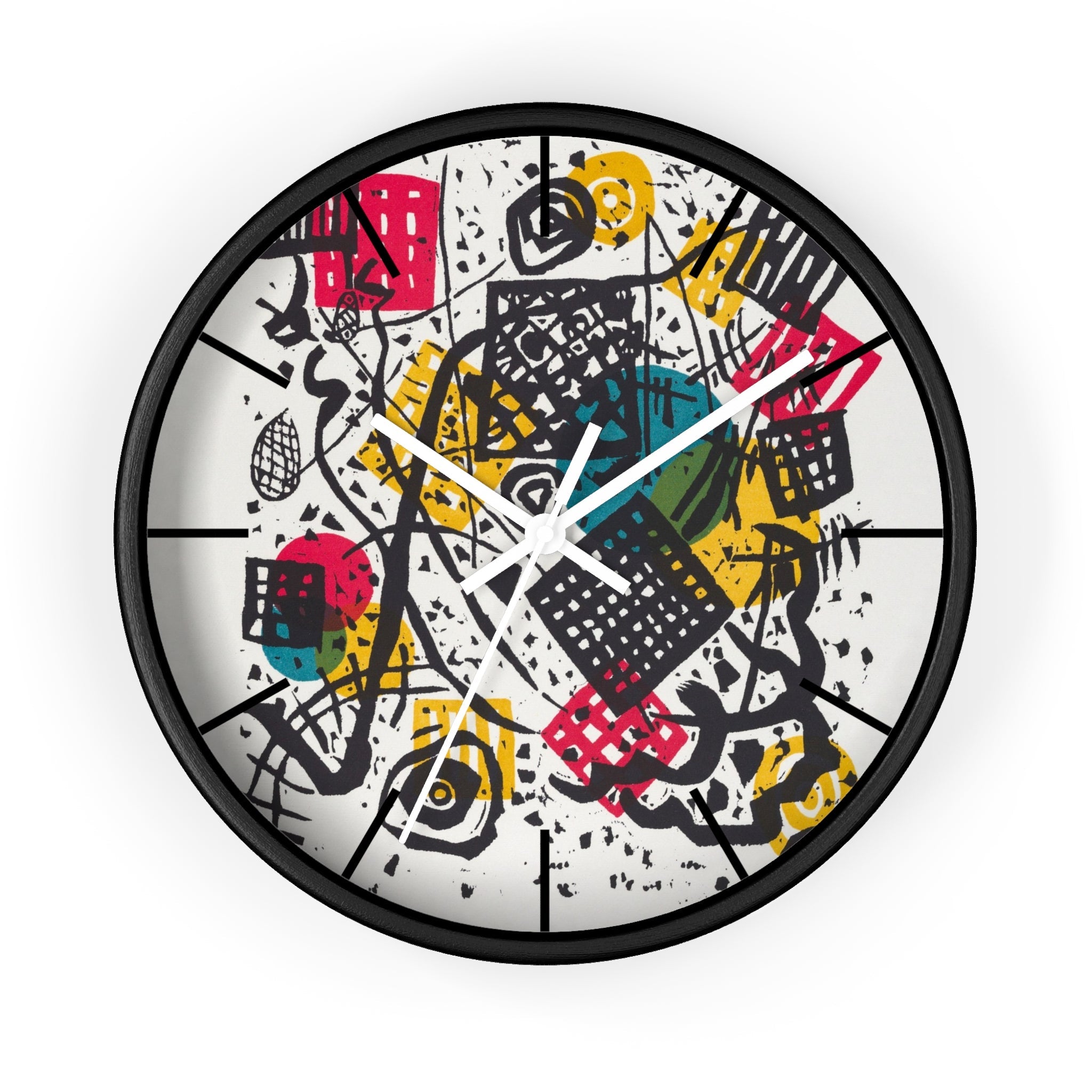 Masters of Art Wassily Kandinsky Kleine Welten V (Small Worlds V) Premium Wall Clock - POPvault