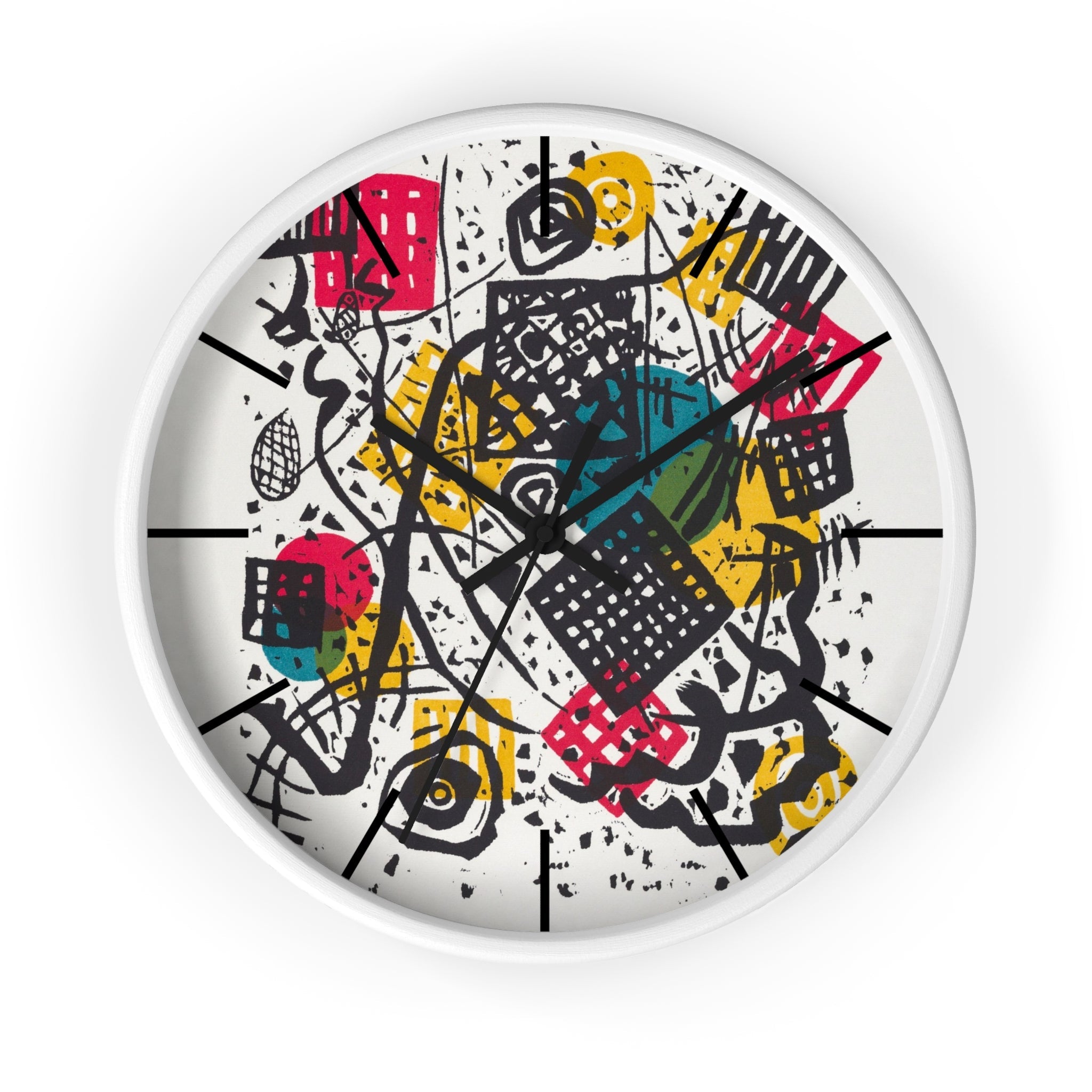Masters of Art Wassily Kandinsky Kleine Welten V (Small Worlds V) Premium Wall Clock - POPvault