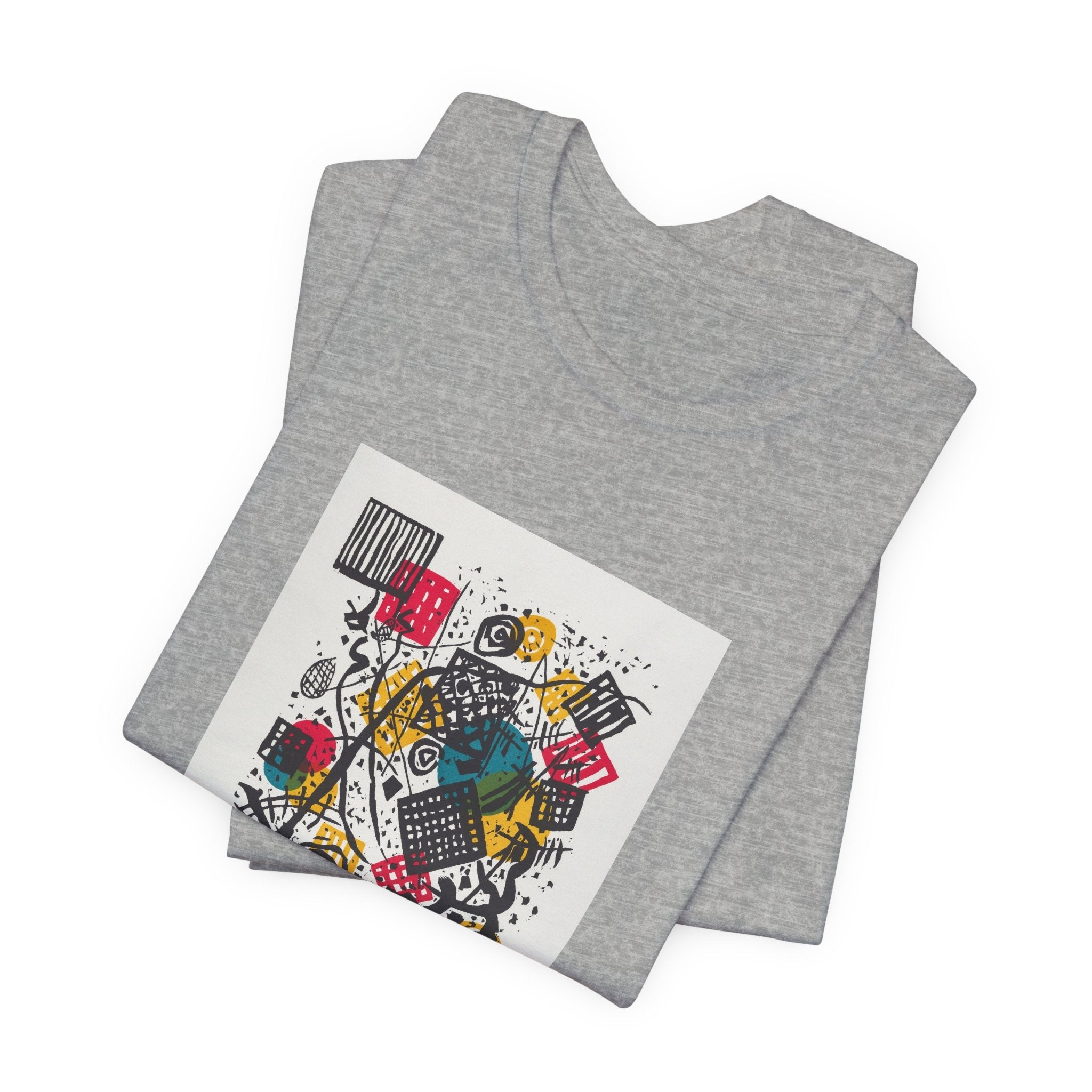 Masters of Art Wassily Kandinsky Kleine Welten V Unisex Jersey Short Sleeve T-Shirt - POPvault