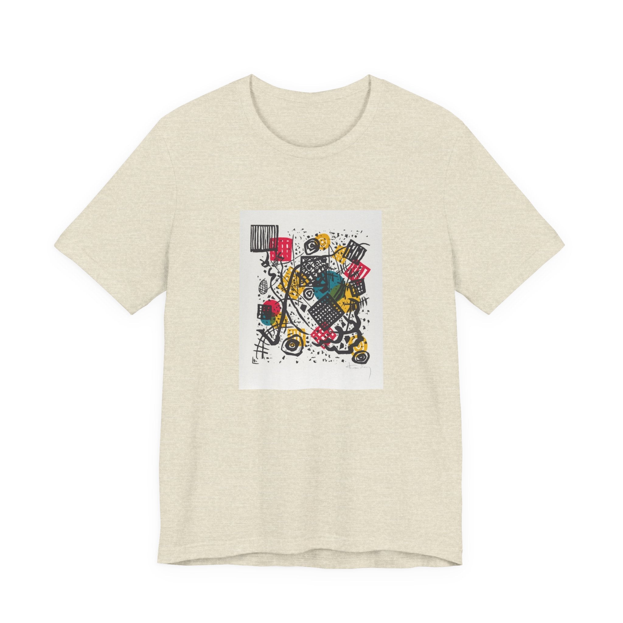 Masters of Art Wassily Kandinsky Kleine Welten V Unisex Jersey Short Sleeve T-Shirt - POPvault