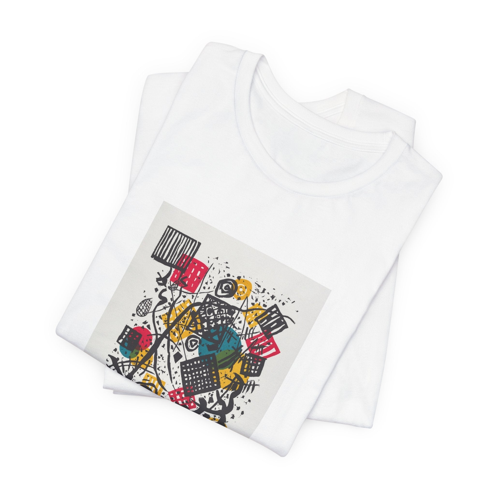 Masters of Art Wassily Kandinsky Kleine Welten V Unisex Jersey Short Sleeve T-Shirt - POPvault